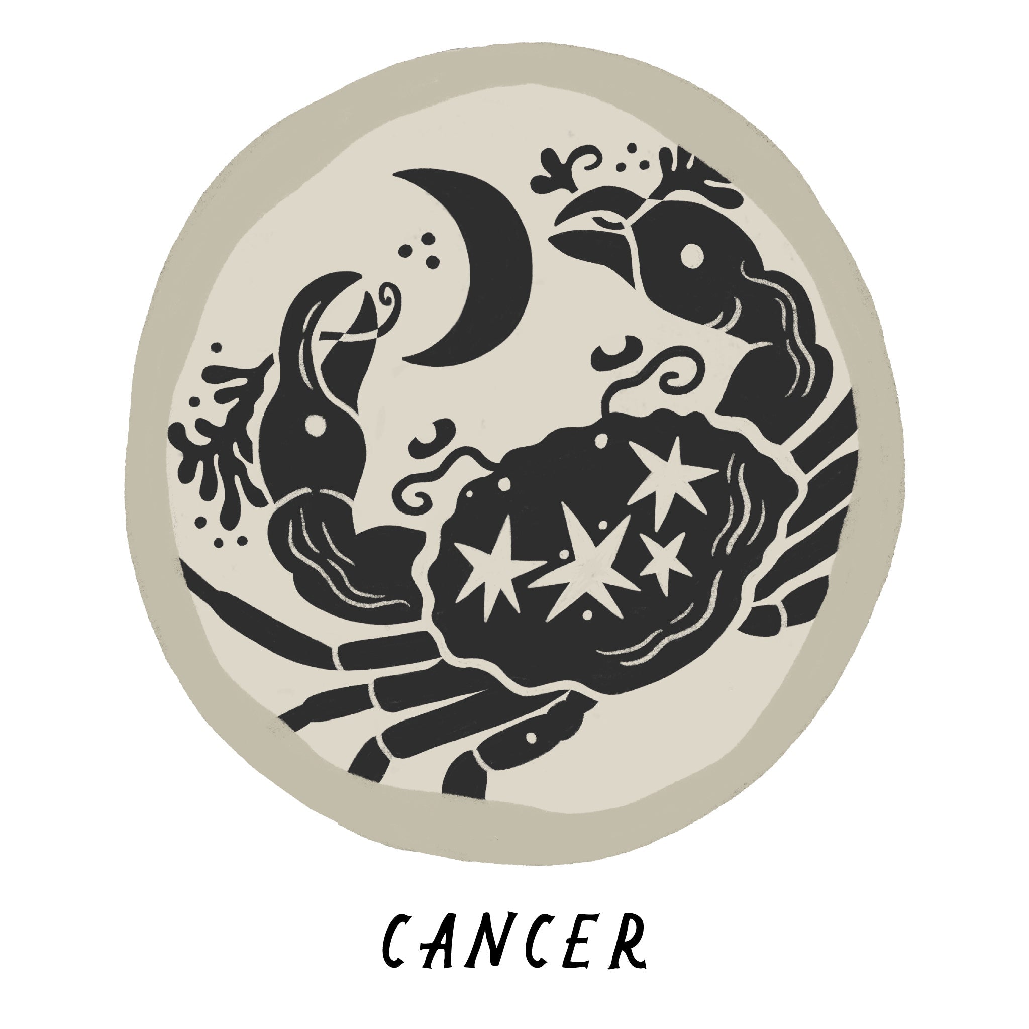 Cancer Zodiac Coin Pendant Necklace
