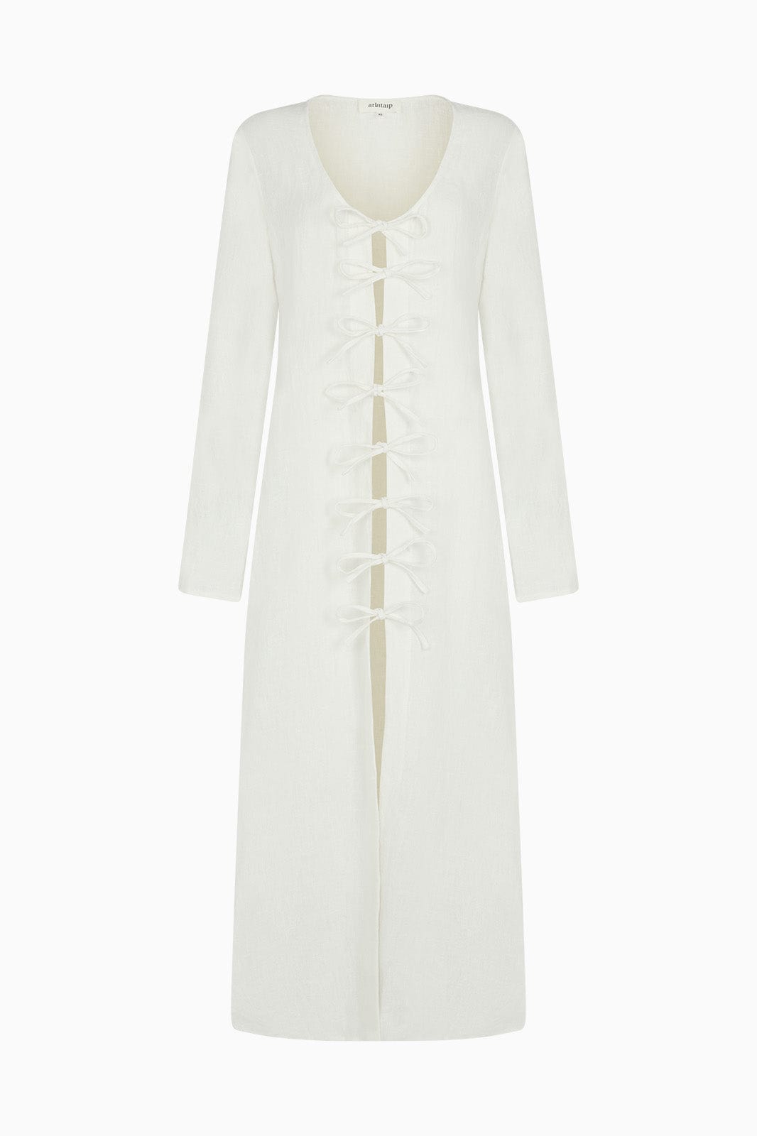 The Michi Maxi Kaftan in off-white