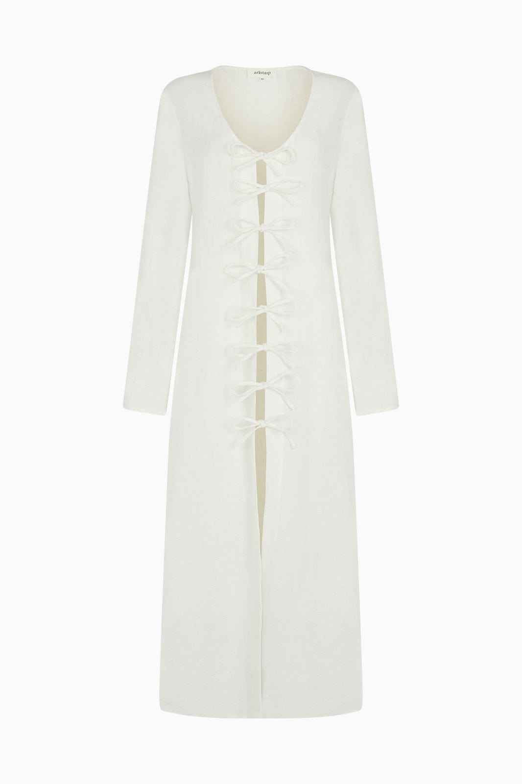 The Michi Maxi Kaftan in off-white