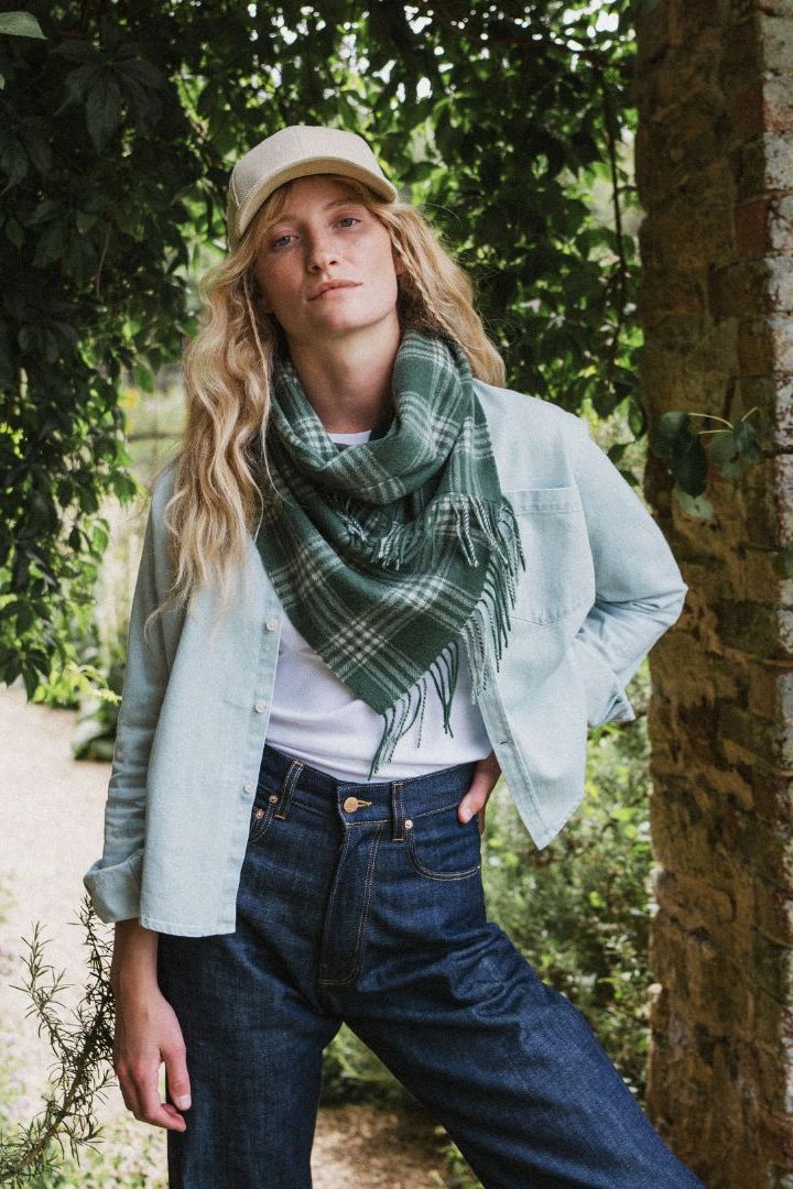 Cheltenham Check Twisted Snood | Fern