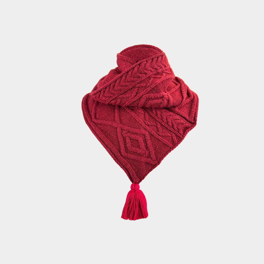 Coombe Cable Twisted Snood | Poppy