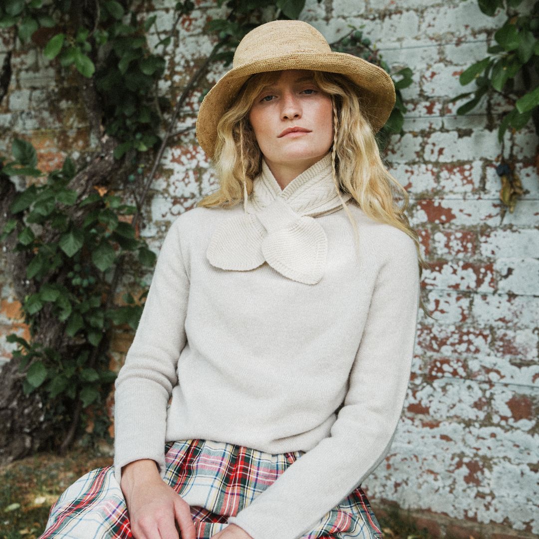Paxford Shortie Scarf | Limestone
