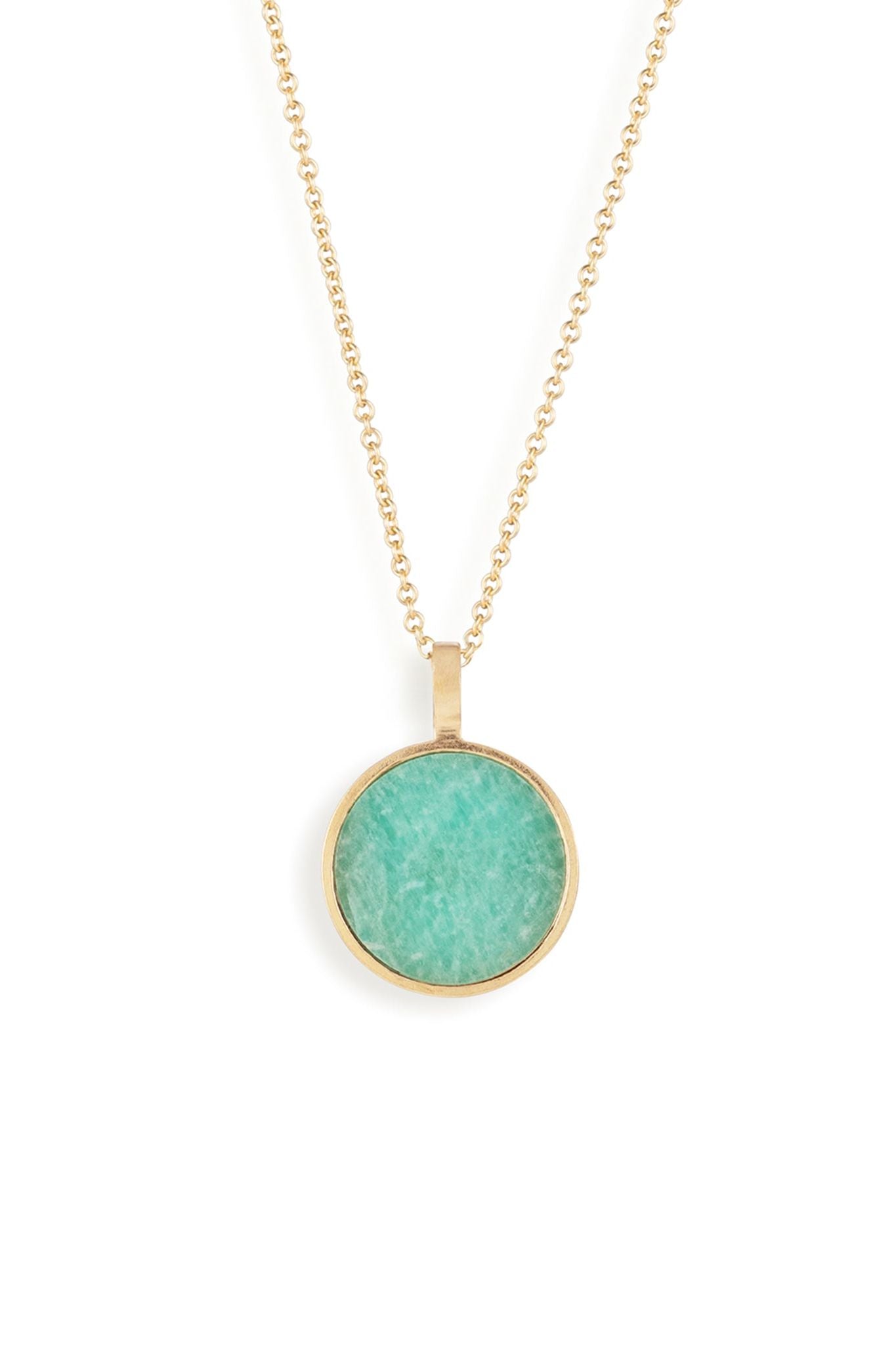 Amazonite Porthole Necklace